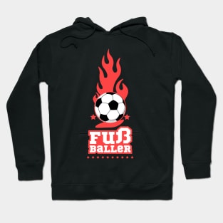 Fußballer - Schwarz - Fußball Spieler - Football Player Germany Hoodie